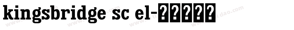 kingsbridge sc el字体转换